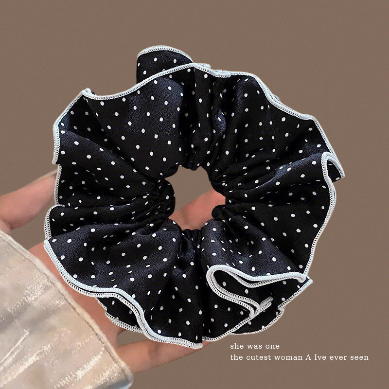 Nuevo scrunchie de encaje multicapa 2026 para mujer, lazo para el pelo de alta gama, accesorio suave para el cabello estilo coreano.