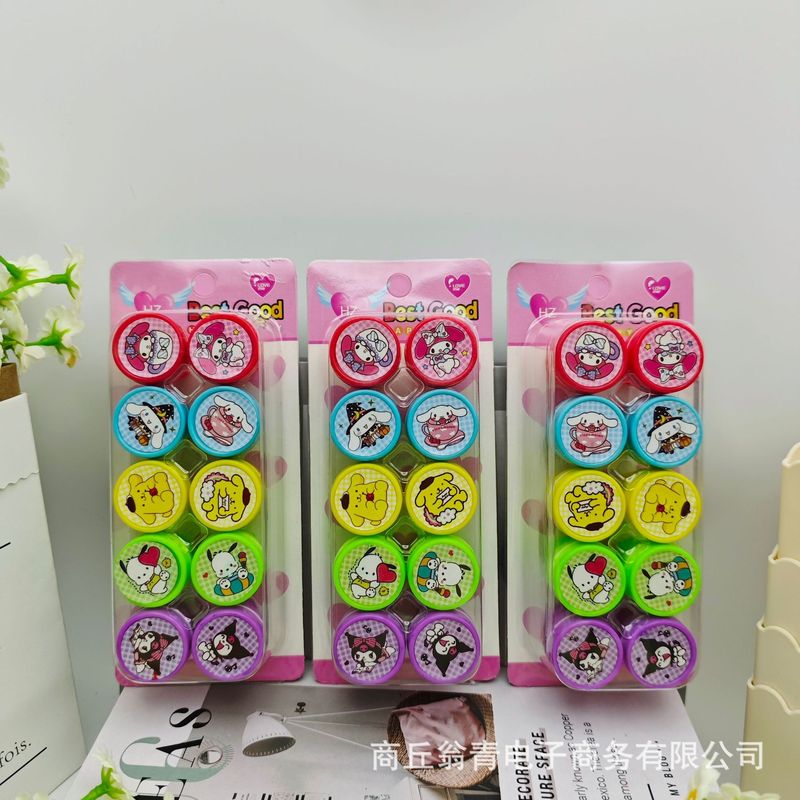 可爱卡通汪汪队印章亚克力立牌彩色图案印章幼儿园宝宝奖励盖章批|undefined