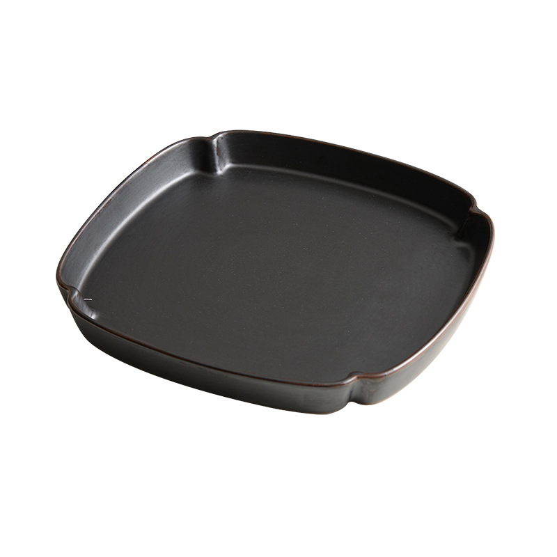 Platos cuadrados profundos de alta calidad, platos de platos creativos para el hogar, platos de hotel, platos de cerámica de restaurante de alta calidad