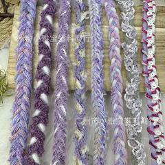 新作の小香風リボン3株4株編み毛糸レース服アクセサリー手作りdiy髪飾り材料
