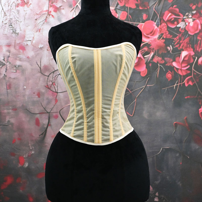 20942 Cross-Border Breathable Mesh Back-Tie Shapewear Fishbone Corset Sexy Corset Tummy Control Transparent Bustier