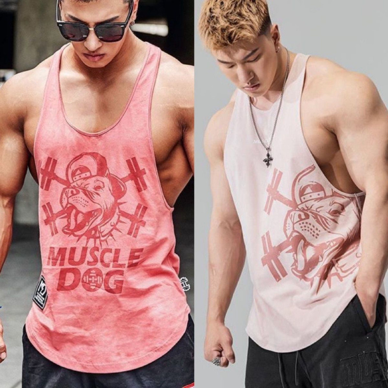 Chicken Dog Vest Men's Summer Waistcoat Quick-Drying Loose Large Size Ice Silk Sports Basketball Fitness T-Shirt Trendy