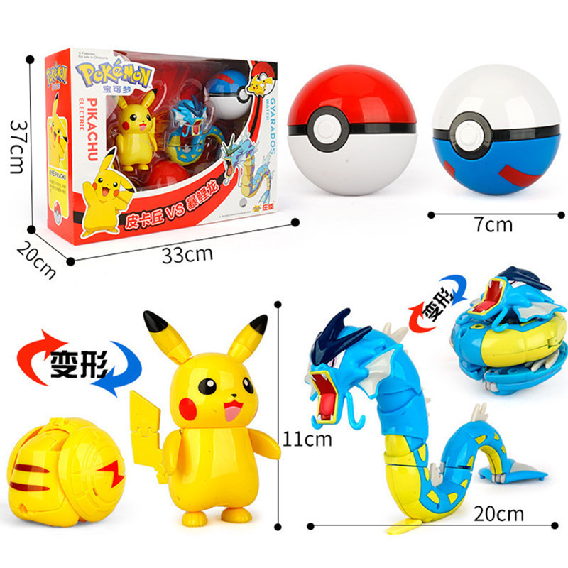 Set de Juguetes Pokémon, Figura de Acción de Pikachu, Pokémon