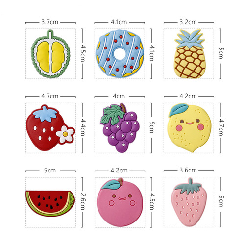 Creative cartoon cute personalized fruit fridge magnet 3D sticker magnet sticker magnetic sticker