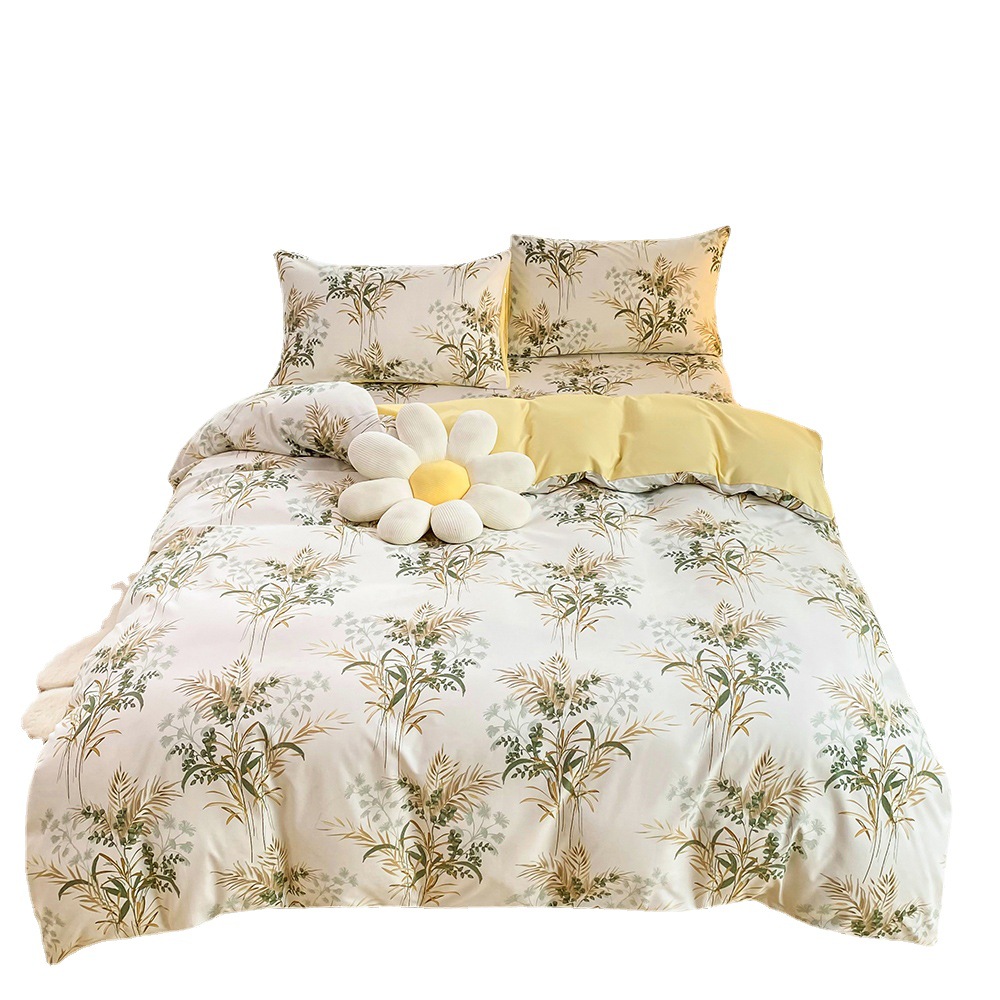 2024 párnahuzat, ágynemű kellékek, nyomtatott, illeszkedő lepedőkészlet, négy darab_voghion.com