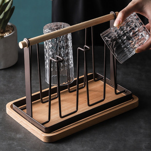 Tray Glass Cup Holder Rack Drainage Storage Rack Cup Holder Water Cup Holder Creative Home Storage Cup Holder Upside down