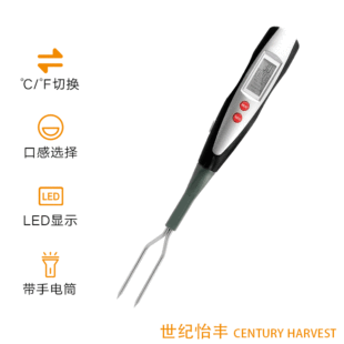 Electronic Barbecue Fork Thermometer Export Ch-203 Outdoor Barbecue Food Thermometer Led Display Bbq Thermometer