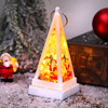 Christmas triangular jewelry, electronic night light, candle, LED layout, decorations