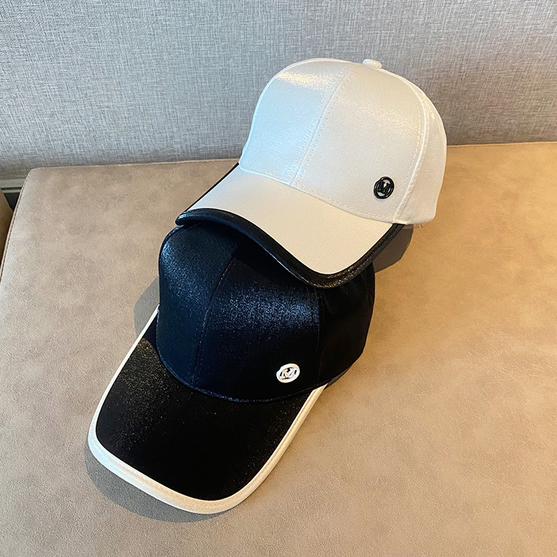Nueva Xiaoxiang M gorra de béisbol estándar de primavera y verano de las mujeres de estilo coreano cara de moda de protección solar visera Cap ins marca de moda