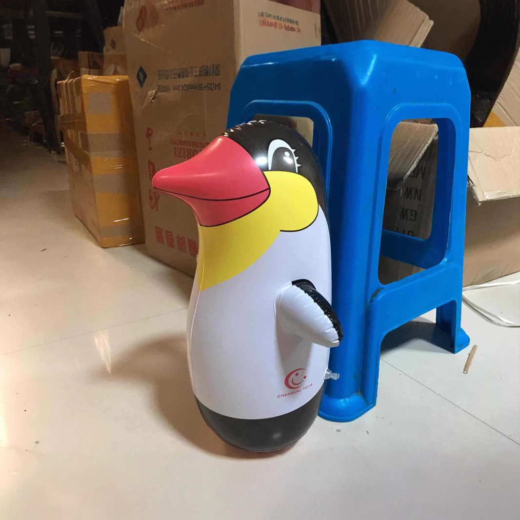 43cm Inflatable Penguin Tumbler, Thickened Cartoon Youth Tumbler, Children's Gift