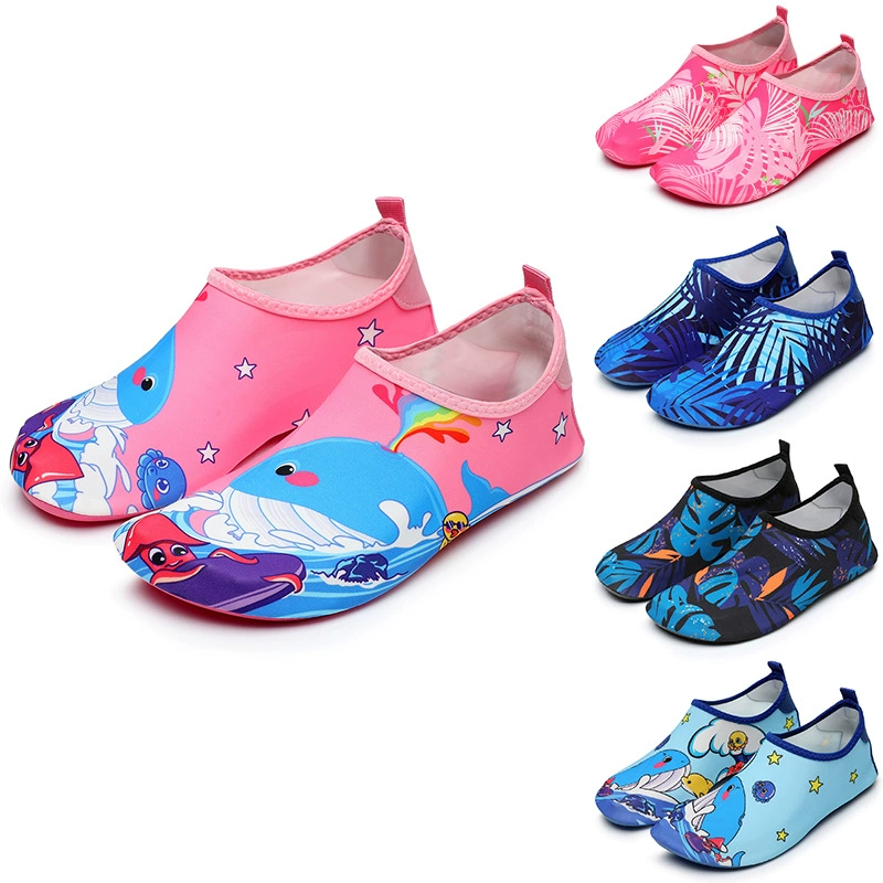 Beach footwear for men and women, non-slip shoes for swimming, legs patch
