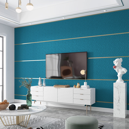  new style simple striped living room TV background wall wallpaper (retail price shall not be less than 58 yuan)