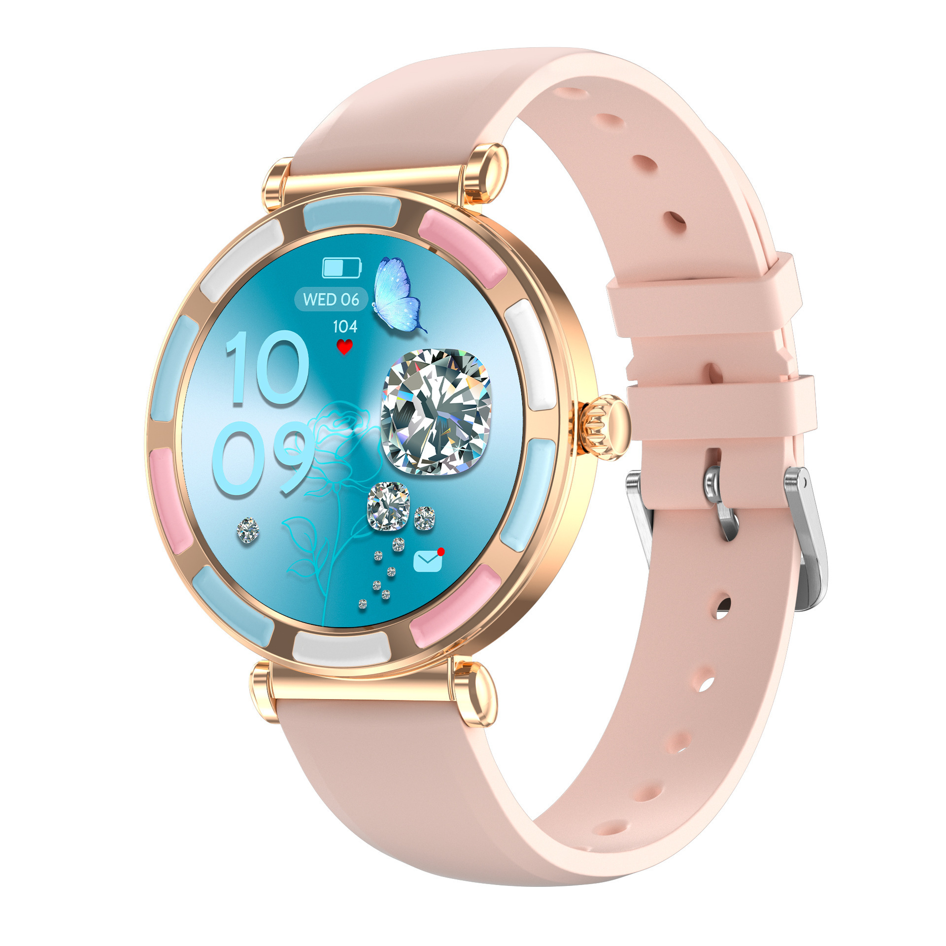 Women's P61 Smart Watch Bluetooth Call Watch Blood Pressure Heart Rate Blood Oxygen Sports Music Smart Watch