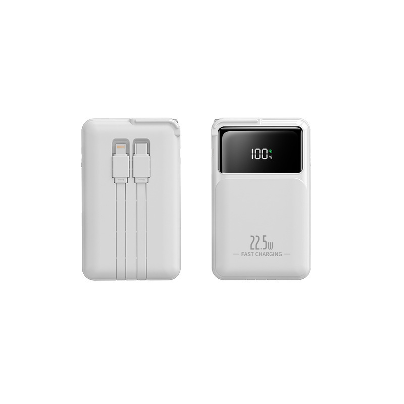 急速充電10000mAh、ケーブル内蔵、プラグ一体型、ポータブルモバイル電源、ポリマーリチウム電池|undefined