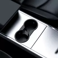 Подходит для Tesla Model 3y, центральное управление, декоративная подставка для воды, противоскользящий коврик для дверного слота для хранения, аксессуары для модификации интерьера
