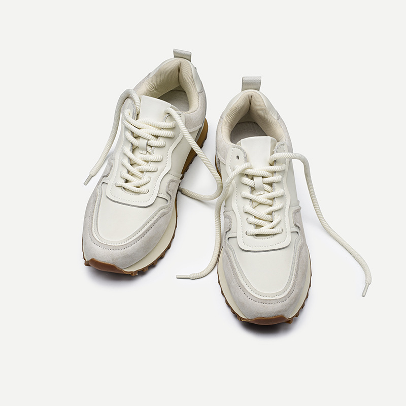 Baskets blanches homme chaussures de sport décontractées mode_voghion.com