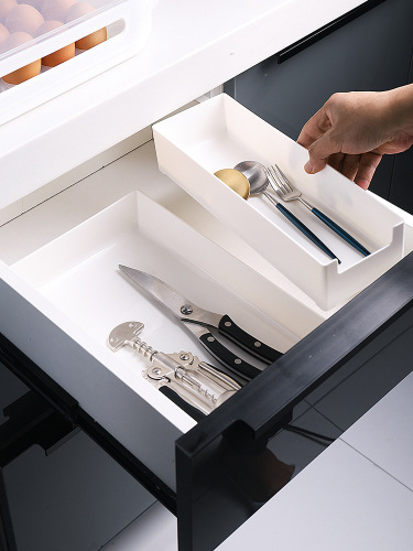 Japanese drawer classification storage box kitchen tableware miscellaneous storage box free combination drawer classification can be superimposed