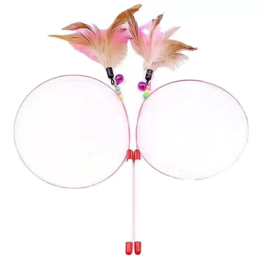 Новая игрушка для кошек, палочка для дразнения кошек, длинное перо с колокольчиком, игрушка для дразнения кошек, палочка для дразнения кошек для снятия скуки у кошек