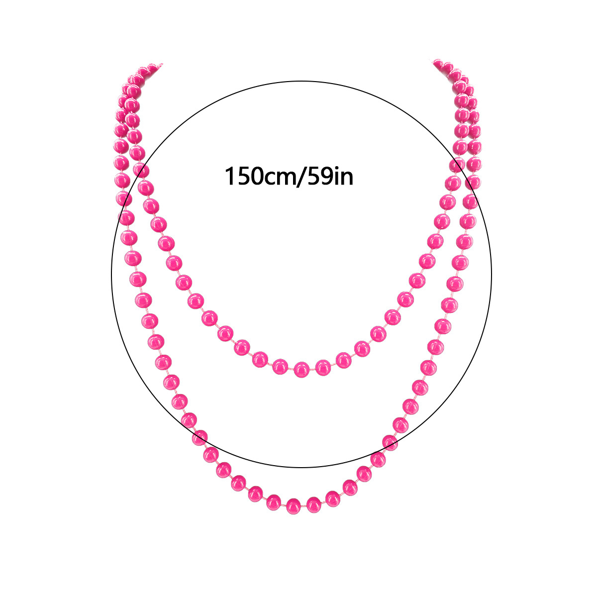 1980s Fiesta de neón 120cm Collar con cuentas Diadema con lazo Pendientes CC Pulsera Guantes de red de pesca