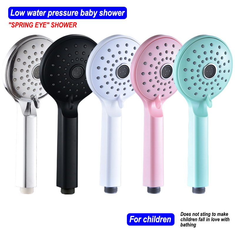 Cross-border foreign trade new pressurized water-saving shower head ABS shower head Xiamen handheld electroplating nozzle set
