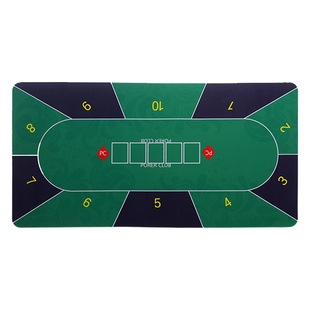 Texas poker square large size rubber non-slip table mat entertainment card mat thickened tablecloth mat game table mat gift