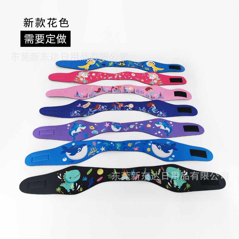 Neopreno diadema de natación niños adultos ajustable impermeable protección del oído con orejeras buceo diadema de protección del oído