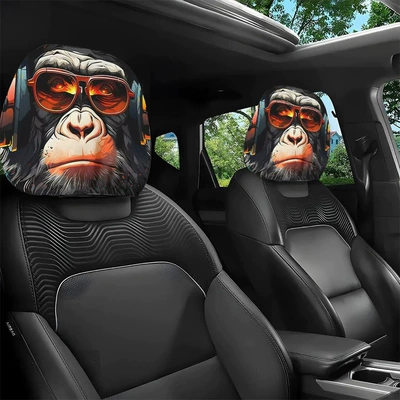 can be labeled and shipped on, Universal seat cover - orangutan-double-sided-printing-1-piece