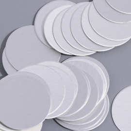 供应pp铝箔纸板垫片批发零食瓶口易撕膜圆形自粘防漏密封垫片制作