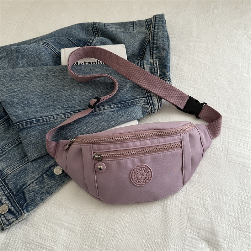 Nuevo nicho de diseño de bolso de cintura para hombres tendencia de personalidad estética 2024 verano almacenamiento de teléfonos móviles bolso de pecho de aire deportivo