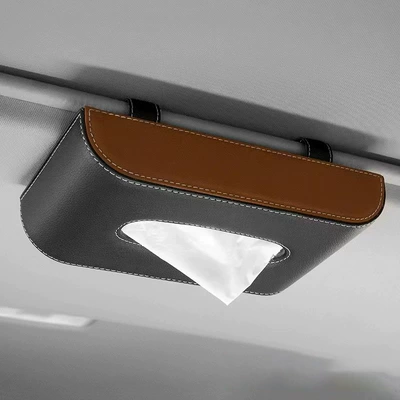 Sun Visor Car Fixed – Car tissue box/set - hanging-black-brown