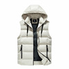 Vest with hood, fashionable jacket sleevless, loose fit, suitable for import, Amazon