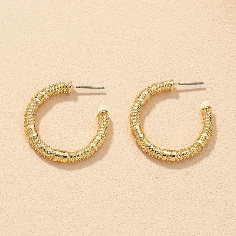Wholesale Fashion C-shaped Alloy Earrings display picture 5