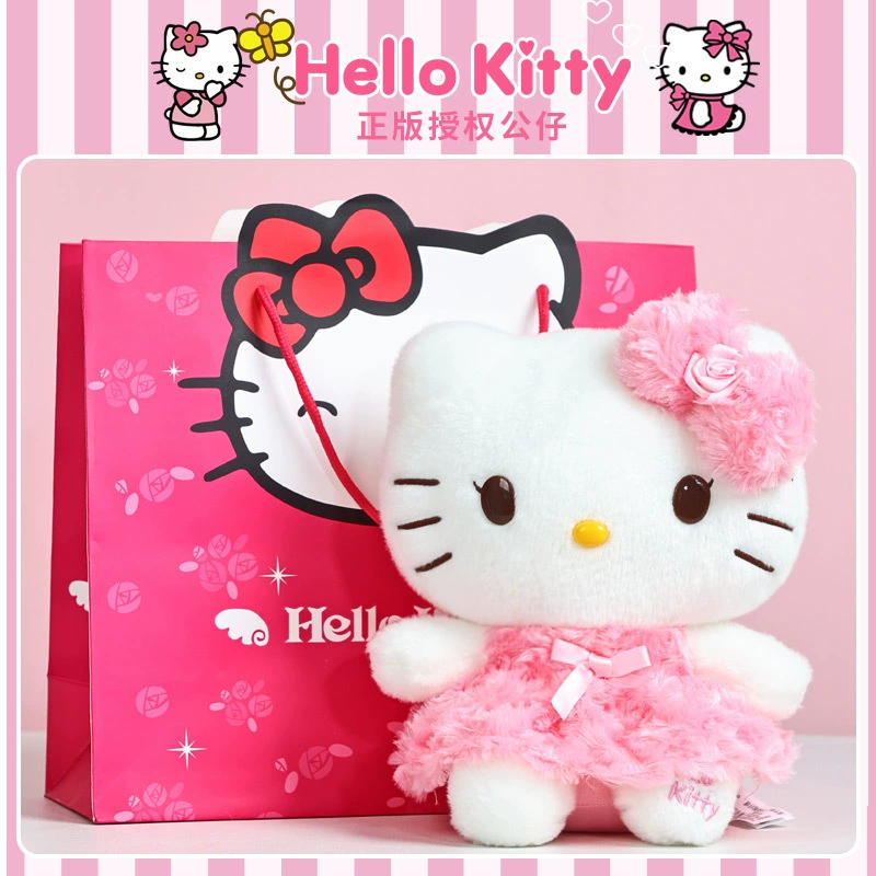 Плюшевая игрушка (Hello Kitty) 10–30 см, лицензированная коллекционная кукла, варианты подарочных пакетов