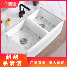 �����մ�ϴ������ʽ̨����Ƕ��ʽϴ�����p�۰�ɫFarmhouse sink
