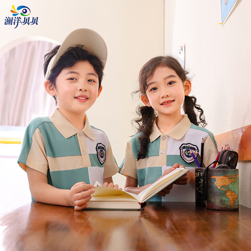 瀾洋貝貝2022新款幼兒園園服學生校服六一夏季班服入園開幕式Y06
