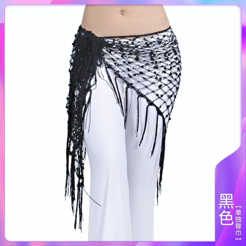 Треугольный шарф-шаль Belly Dance костюм для Belly Dance пояс для талии, хвостовой шарф сомбреро с бисером