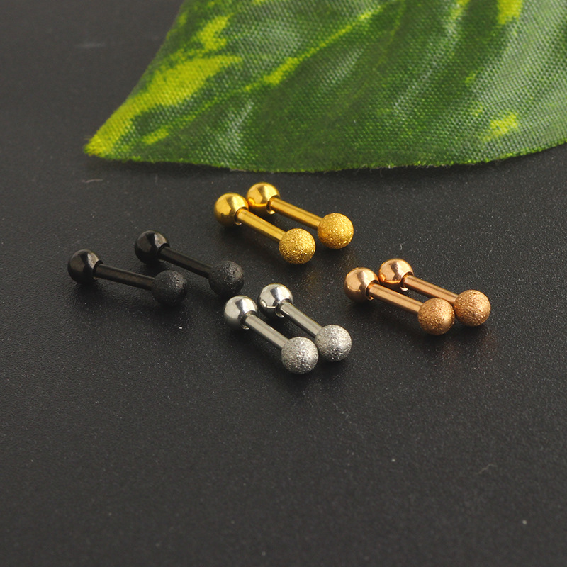Pointed titanium steel lip stud product view