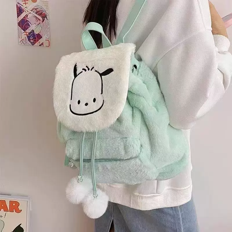 Hello kitty, cute winter capacious backpack