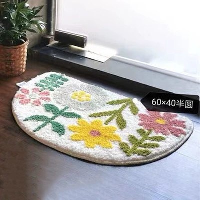 Avtomobil döşəmə paspasları: Bathroom Semi-Circular Non-Slip Floor Mat
