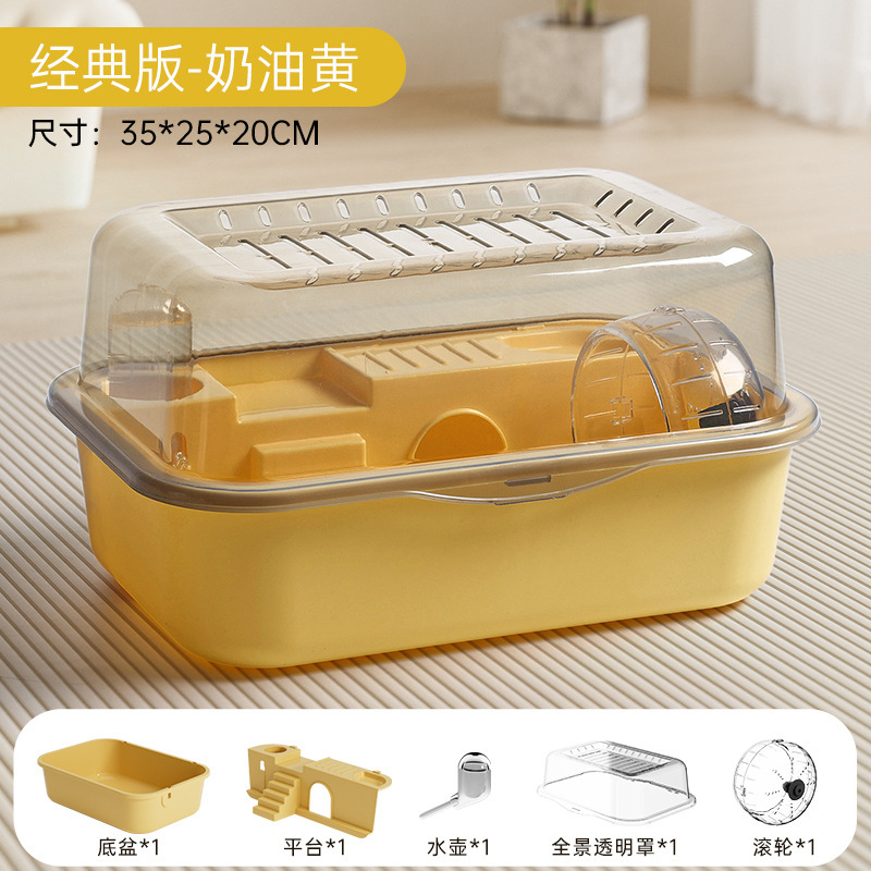 ハムスター用透明パノラマ豪華特大ヴィラ、ゴールデンハムスター用特大スペース、三線専用ペット用品|undefined