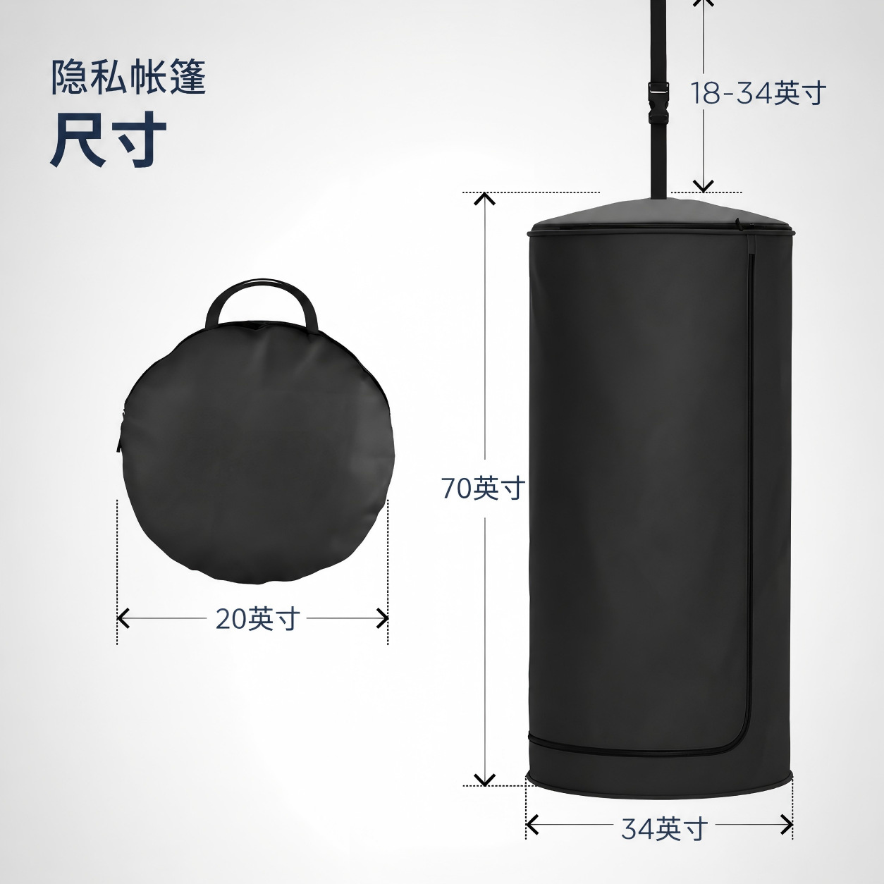 Portable outdoor shower and changing tent, car-mounted hanging toilet tent, camping quick-open privacy changing tent