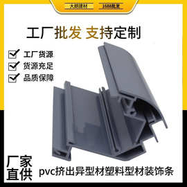厂家定制PVC异型材 窗框保护条 塑料U型槽 可定制加工多规格