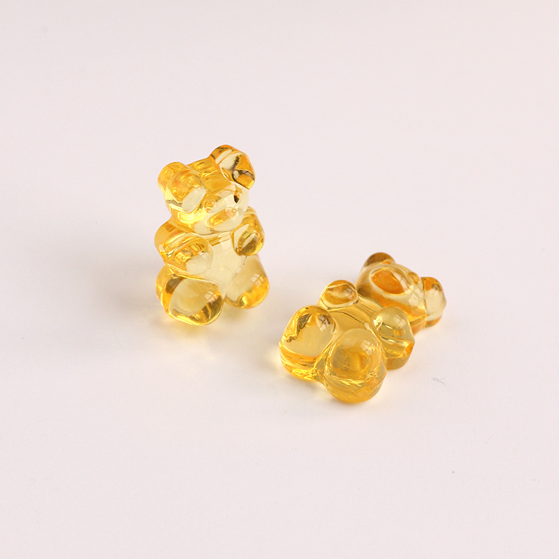 2g Weight Beads Jewelry Making Type DIY Ornament Accessories Classification 1 Piece Quantity Acrylic Material little bear Pattern All Seasons Season Classic Style Style 1 Piece Acrylic Little Bear Beads DIY Ornament Accessories 10
