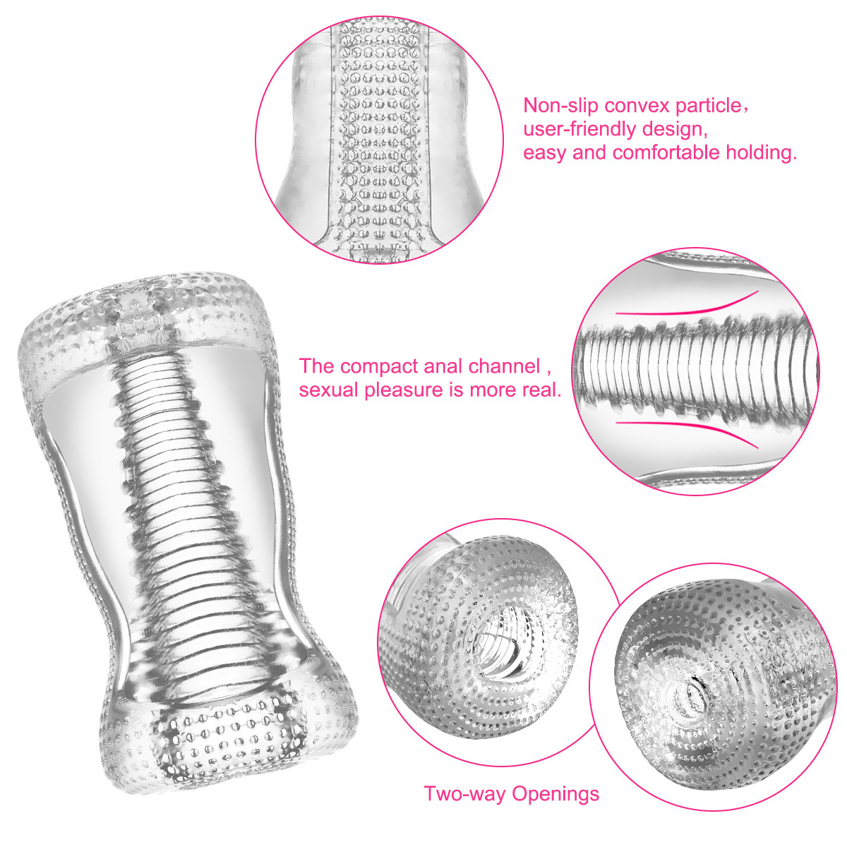 Exklusives Produkt: Transparenter Penetrationstrainer für Männer, Flugzeugbecher, Trainingsgerät für Männer_voghion.com