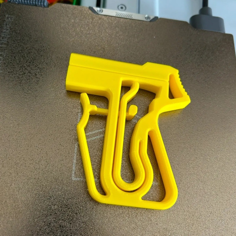 Toothpick launcher explosivo transfronterizo una vez moldeado mondadientes lanzador de juguete impreso en 3D regalo