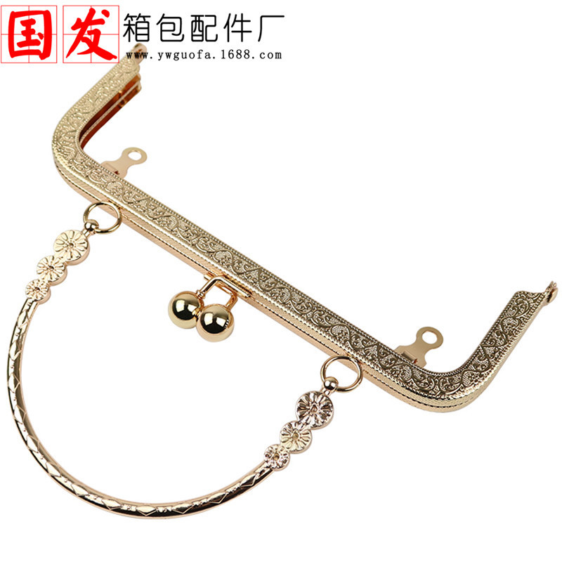 [Nuevo] 18cm agujero de tornillo relieve cuadrado tres flores mano oro oro mano oro oro al por mayor