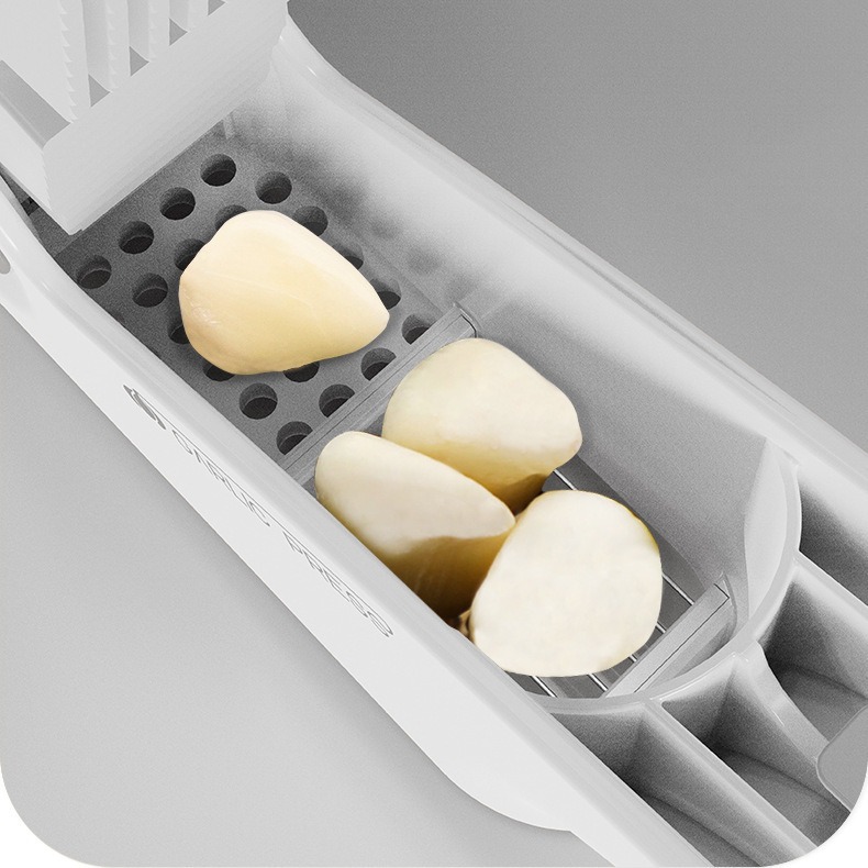 Prensador de ajo doméstico 3 - en - 1, prensador de ajo manual multifuncional, prensador de comprimido de puré de ajo de cocina, prensador de cáscara y cáscara