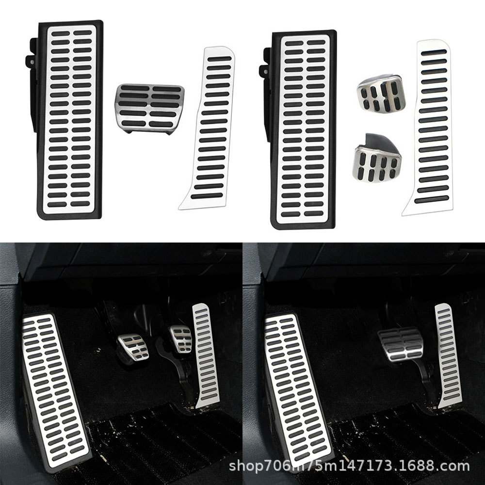 Suitable for Volkswagen Touran, Tiguan, Golf 5, 6 Anti-Slip Accelerator, Brake, and Rest Pedals Modification Accessories
