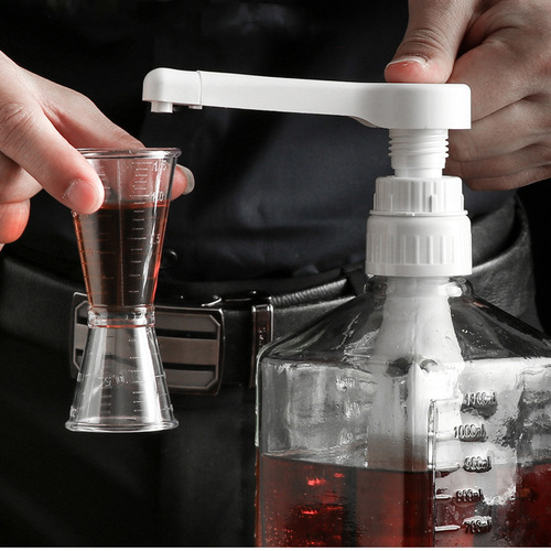 Thick fruit jam syrup squeeze nozzle rotating head juice press pump beverage dosing dedicated manual squeeze 10ml