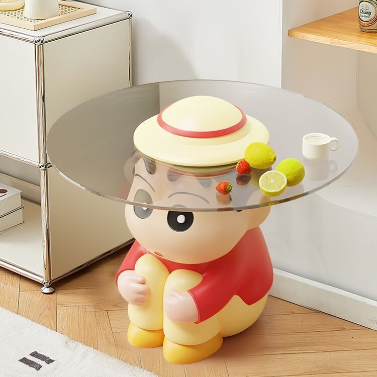 クレヨンしんちゃん装飾品クリエイティブコーヒーテーブルリビングルームフロアソファホームインターネット有名人ミニテーブルバルコニー寝室ベッドサイド|undefined